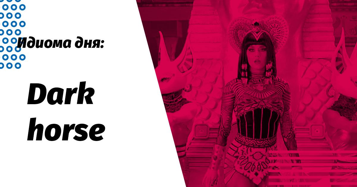 идиома dark horse перевод и значение