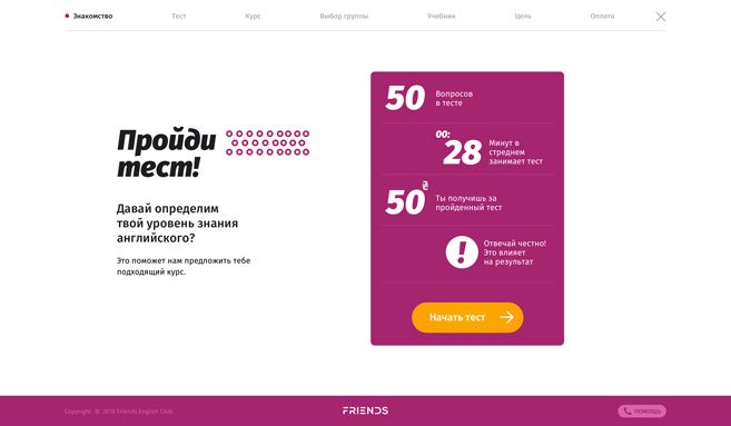 тест на визначення рівня англійського дніпро