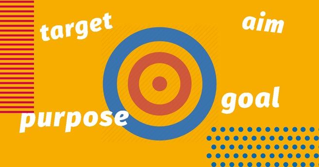 Aim, goal, purpose, target у чому різниця