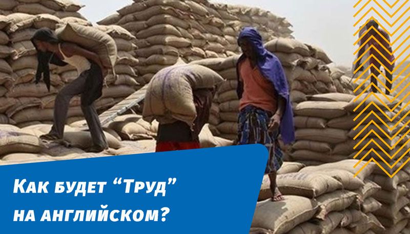 как будет труд на английском языке