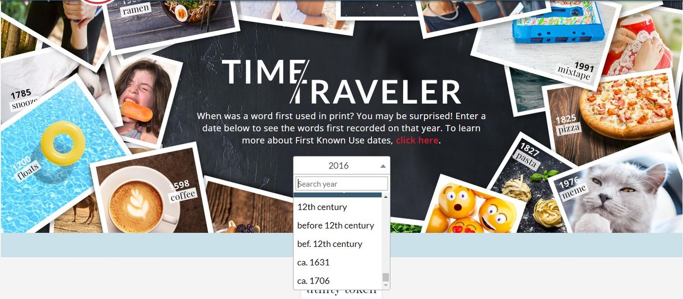 merriam webster time traveler 