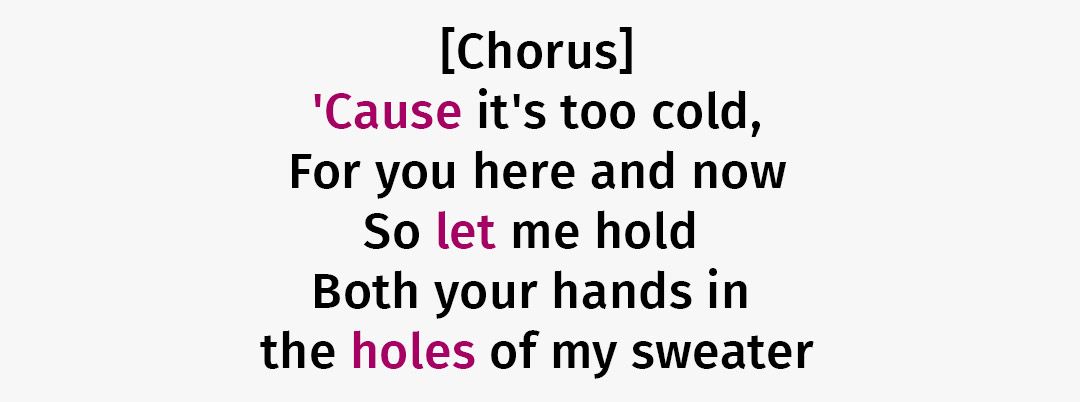 розбір та переклад пісні sweater weather